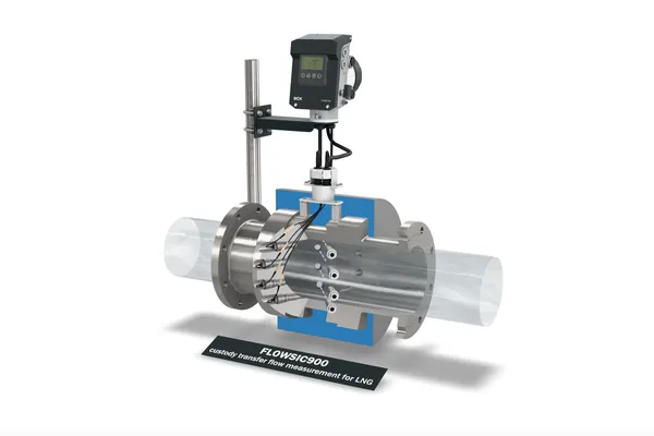 Custody transfer ultrasonic LNG meter